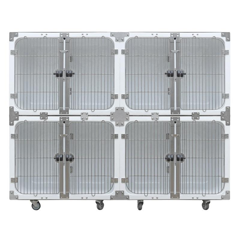 Weterynaryjna wodoodporna modułowa klatka dla psa z włókna szklanego